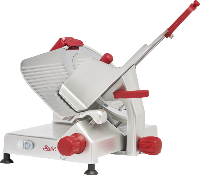 Berkel B14-SLC 14Inch Gravity Feed Slicer with Meat Grip Up (Straight-On Quarter Right View)