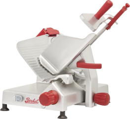 Berkel B12-SLC 12Inch Gravity Feed Slicer with Sharpener and Meat Grip Up (Straight-On Quarter Right View)